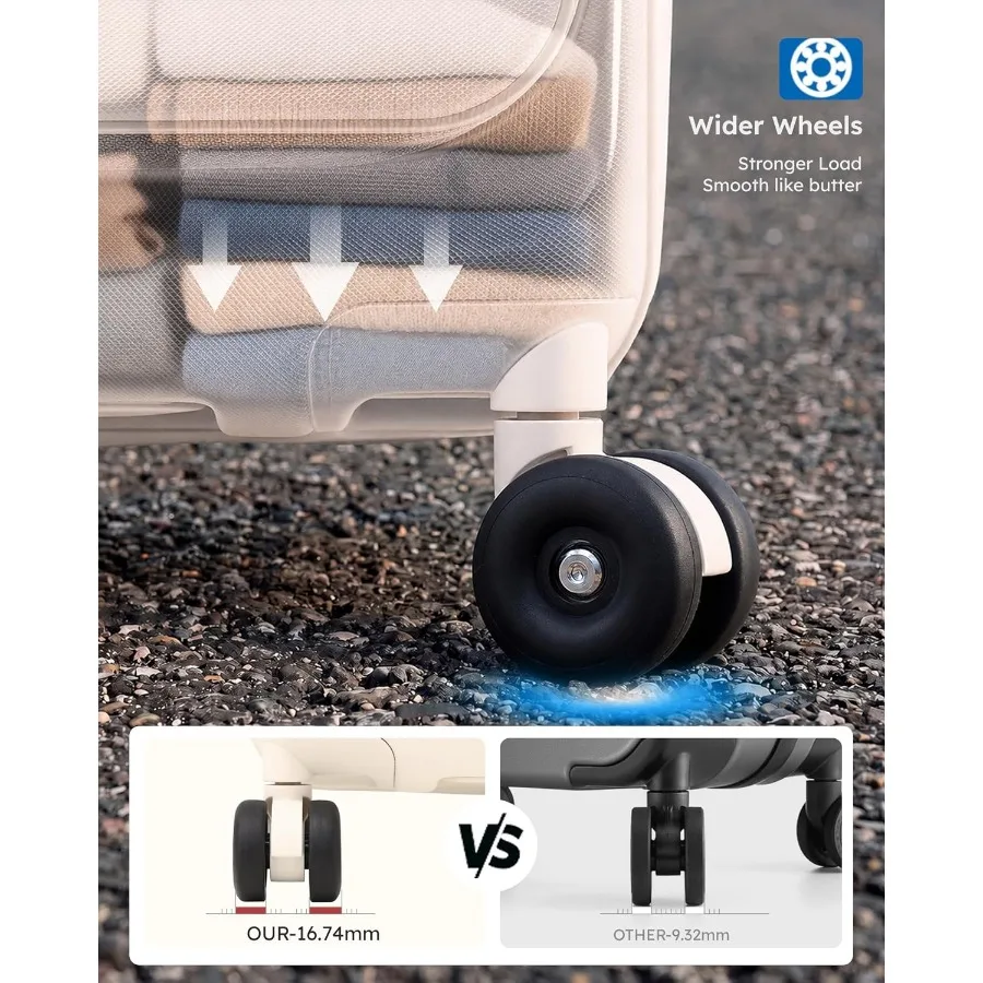 Top Opening Expandable Luggage - Expandable Hard Shell Luggage Set recension och pris