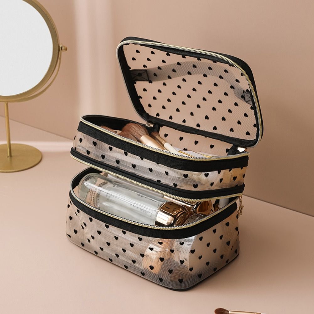 New Nylon Makeup Bag Double-la - Cosmetic Bags recension och pris