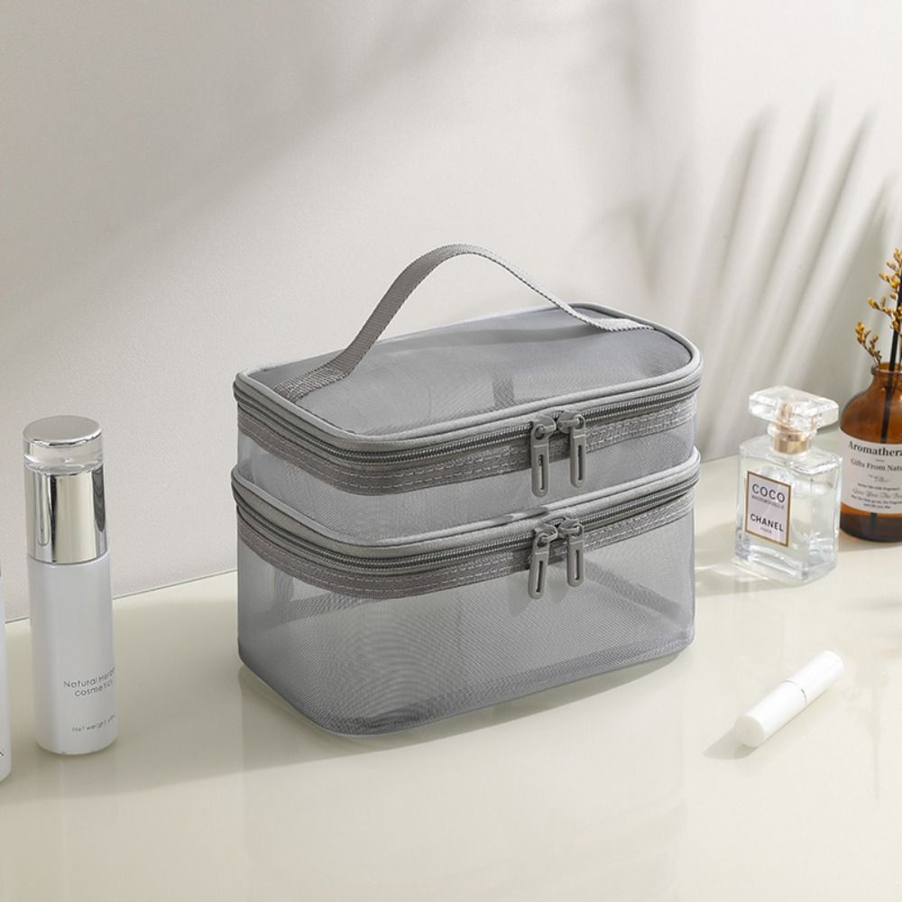 New Nylon Makeup Bag Double-la - Cosmetic Bags recension och pris