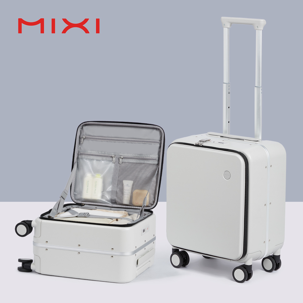 Mixi 14 Inch Underseat PC Hard - Aluminum Frame Carry On Luggage recension och pris
