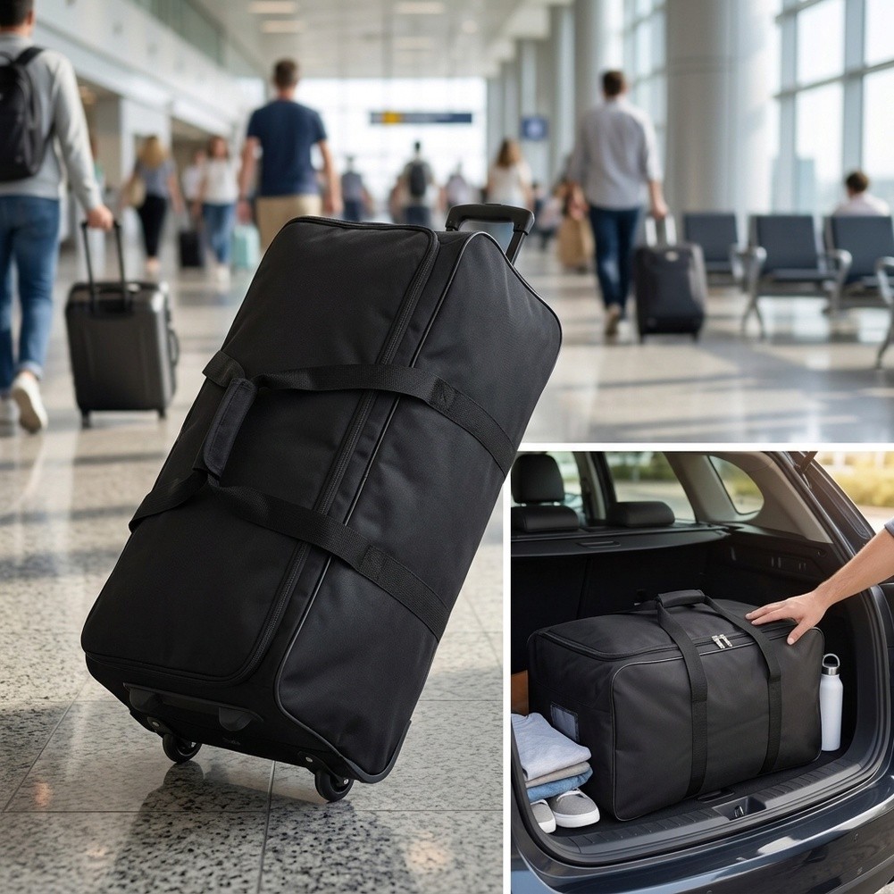 For College Dorm Moves Foldabl - Foldable Rolling Luggage Bag recension och pris