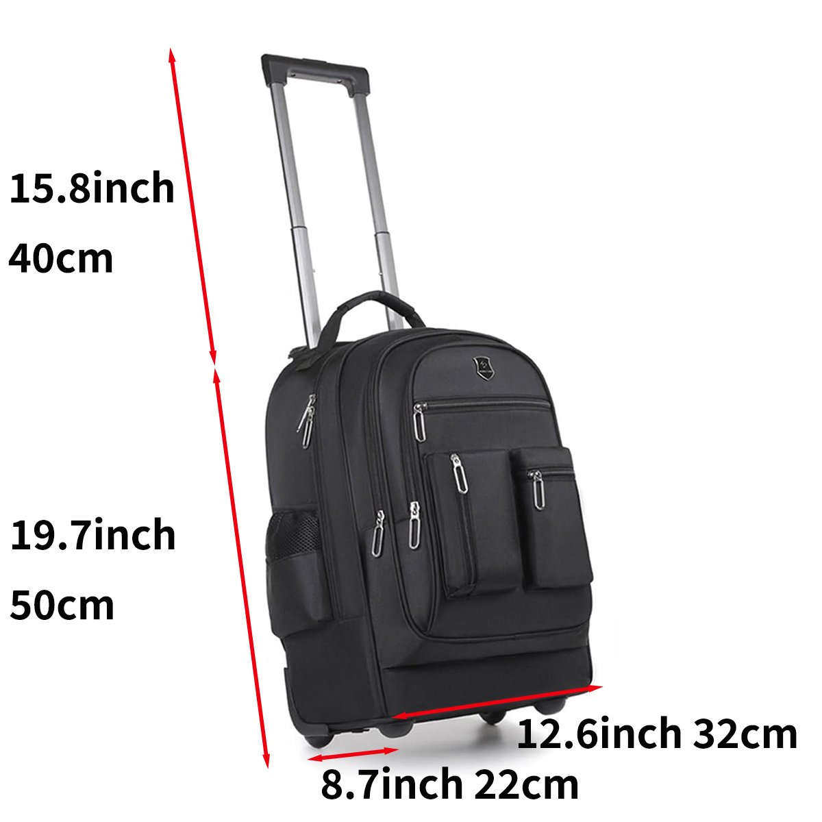 Wheeled Backpack, 20 inch Lapt - Foldable Rolling Luggage Bag recension och pris