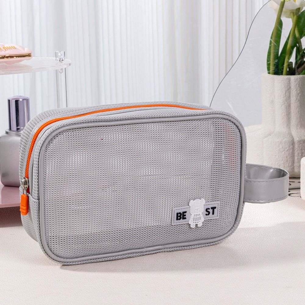 Durable Mesh Makeup Bag With H - Cosmetic Bags recension och pris