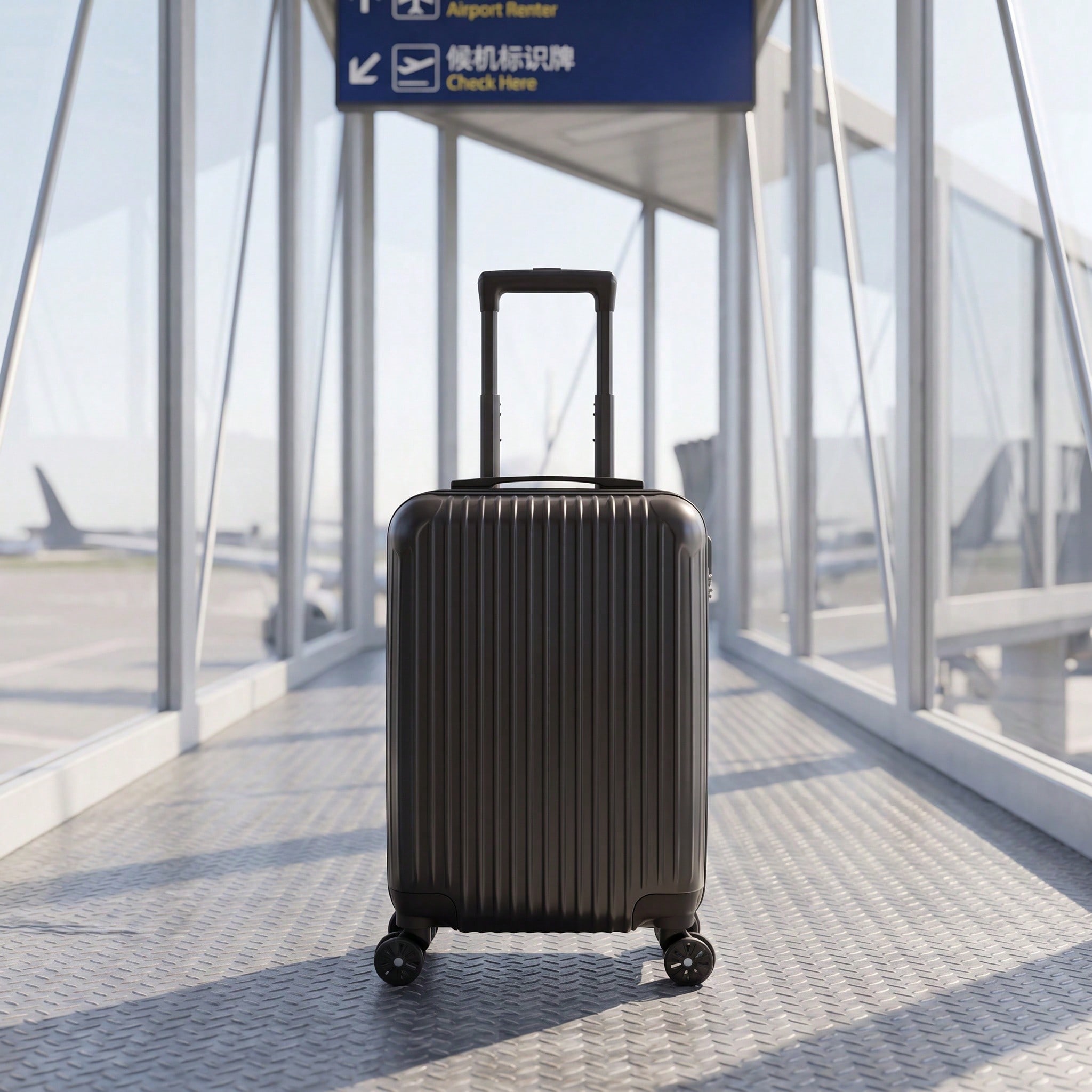 20 Inch ABS Hardside Carry On  - Cabin Size Lightweight Travel Trolley recension och pris