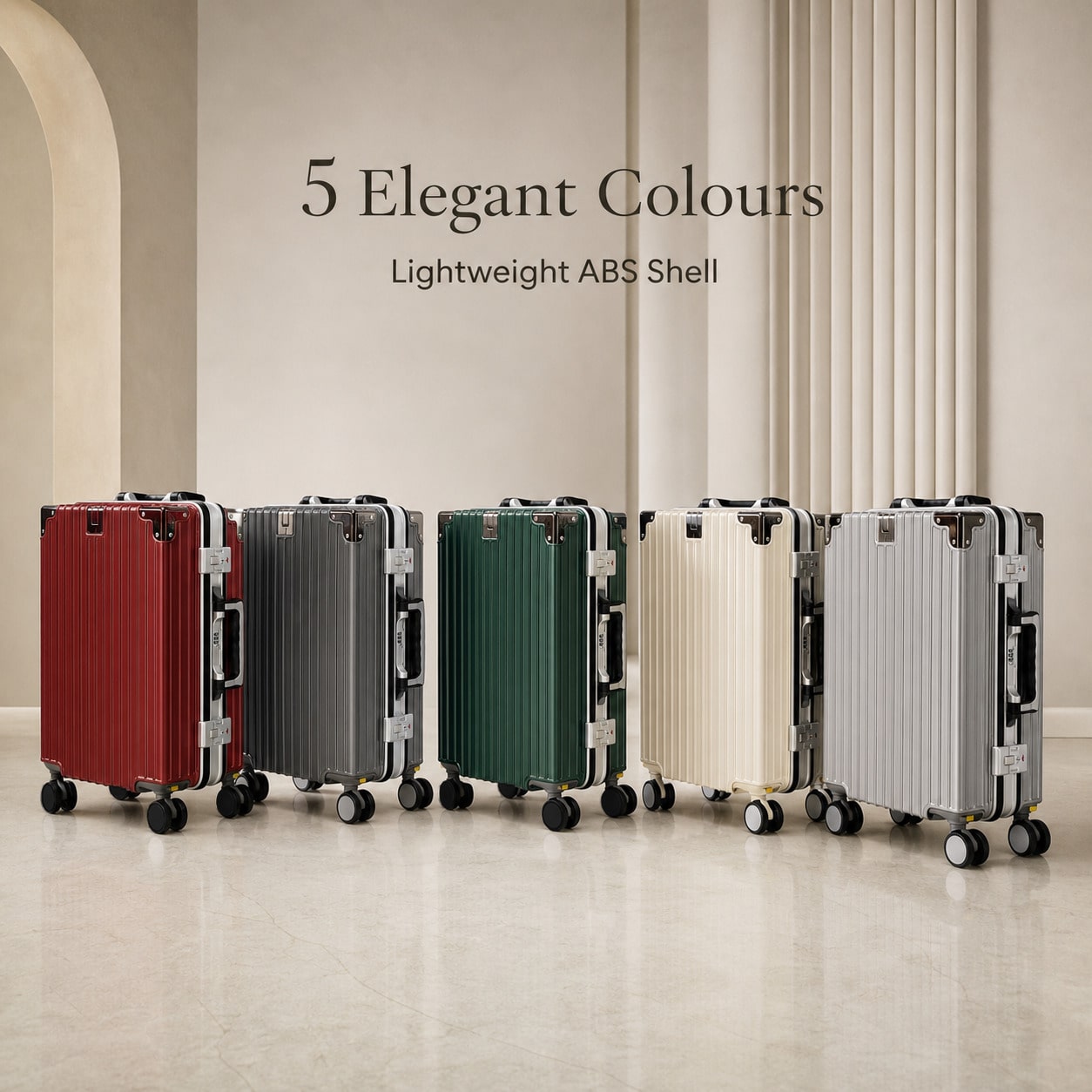 20 Inch Carry On Suitcase Airl - Cabin Size Lightweight Travel Trolley recension och pris