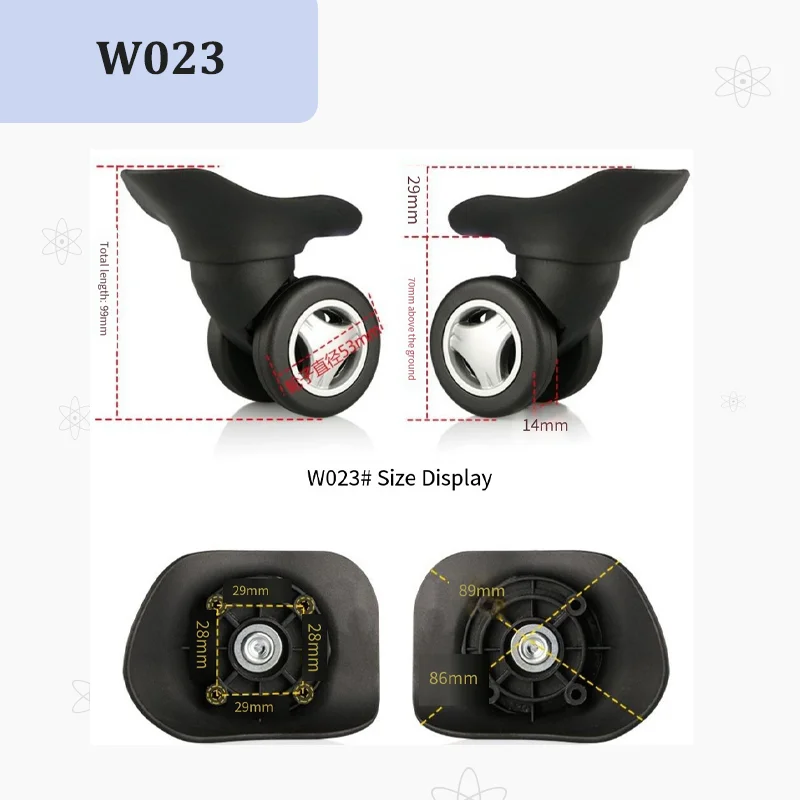 For W023 Luggage Wheel Repair  - Silent Replacement Luggage Wheels recension och pris