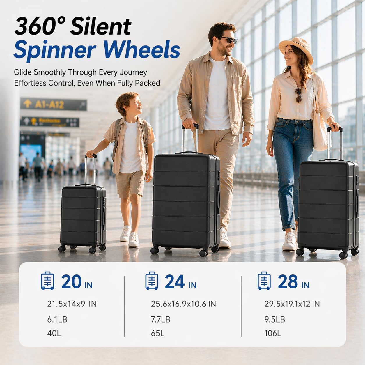 YOETEY Expandable Hardshell Lu - Expandable Hard Shell Luggage Set recension och pris