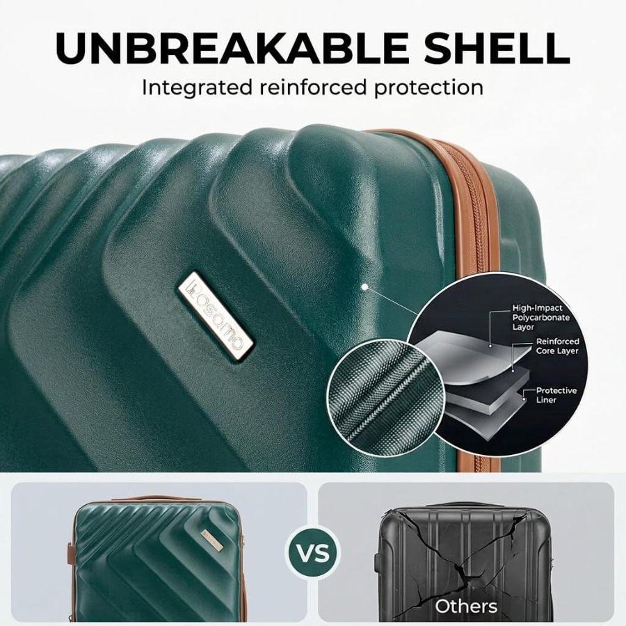 5-Piece Hard Shell Expandable  - Expandable Hard Shell Luggage Set recension och pris