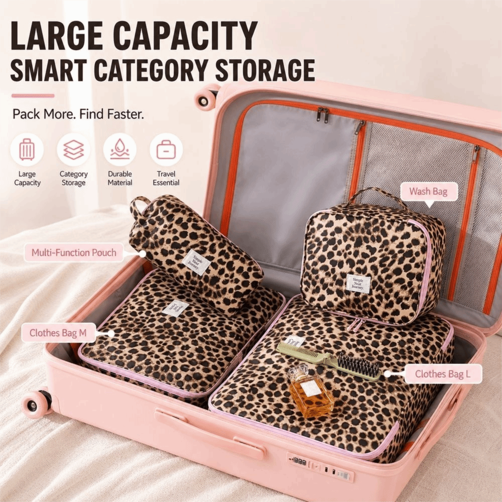 Waterproof Leopard Makeup Bag  - Cosmetic Bags recension och pris
